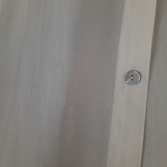 Eileen Fisher Silk Mandarin Collar Button Down Tunic - Picture 8 of 16